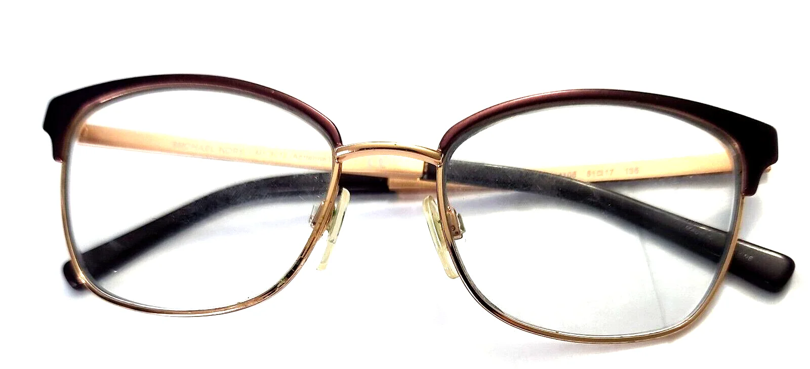 Michael Kors MK3012 1108 Adrianna Purple Gold Eyeglasses Frame 51-17 135